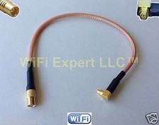 MMCX Right Angle Male to MCX FEMALE RF pigtail Cable RG316/RG174 4-20in US Asmbl picture