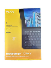 ZAGG Messenger Folio 2 Keyboard Case for iPad 10.2 7/8/9th Gen & iPad Air 10.5 picture