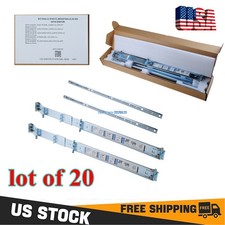 20x 2U Static Rails for Dell R510 R520 R530 R540 R720 R730 R740 R820 R6525 R7525 picture