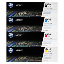 HP 201A CF400A CF401A CF402A CF403A CMYK 4 Pack OEM Toner Set picture