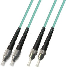 25M 10GB OM3 Duplex Fiber Optic Cable 50/125 FC ST Patch Cable Patch Cord picture