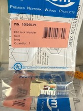 Dynacom Cat 6 Ivory Keystone Jack Lot Of 22 10606K-IV picture