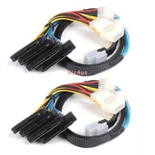 2PCS Mini SAS SFF-8087 to 4X 29Pin SAS SFF-8482 IDE Power Cable 1M / 3.3FT picture