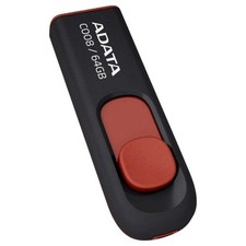 ADATA 64GB USB 2.0 Retractable Capless Flash Drive (Red) FAST Storage picture