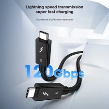 Thunderbolt 5 Cable 80Gbps 240W USB-C Intel Certified USB4 16K for MacBook Pro picture