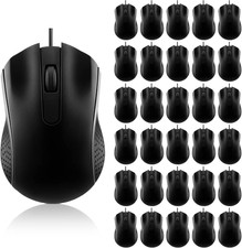 30 Pack USB Wired Mouse 3 Button Corded Computer Mice Bulk USB Mouse for PC Desk picture