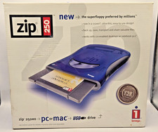 iomega Zip 250 USB Powered External Drive Blue Z250USBPCMBP CIB NEW *READ* picture