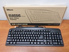 iMicro KB-US919EB Classic Series Basic 107 Key USB Wired Keyboard picture