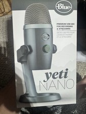 LOGITECH BLUE YETI NANO Shadow Gray Recording Streaming USB Microphone picture