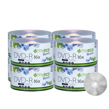 400 Pack MyEco DVD-R DVDR 16X 4.7GB Economy Branded Logo Blank Recordable Disc picture