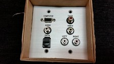 Brand New Panel Crafters Cat5, VGA + 3.5mm CATV RCA AV Wall Plate  Aluminum 1556 picture