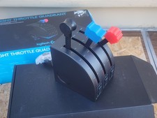LOGITECH FLIGHT THROTTLE QUADRANT- new Open Box ELECTRONIC flight Simulator  picture