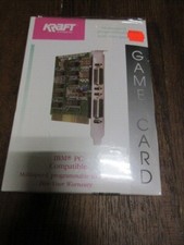 Vintage 1989 Kraft PC Game Card ISA Slot with Box and Manual picture