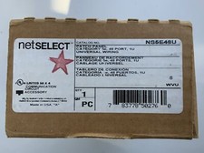 Hubbell Patch Panel, Category 5e, NS5E48U, 1U,  48 Port, Universal Wiring picture