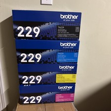 Brother TN229 4 Color Toner Set BK/C/Y/M New Fast Shipping - SEALED BOX picture