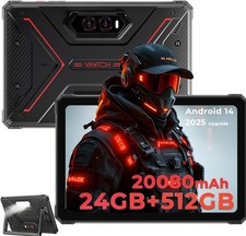 HOTWAV R9 Plus Outdoor Tablet 11 in Android 14 24GB+512GB Tablet Wi-Fi 5G Red picture