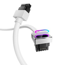 ARGB 16 Pin GPU Power Extension Cable Type A 50cm White RTX 4070 4080 4090 picture