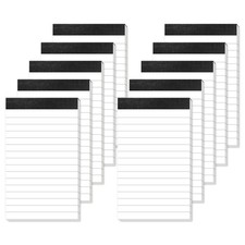 10 Pack Small Note Pads 3x5 Lined Writing Mini 3 x 5 Inch, White picture