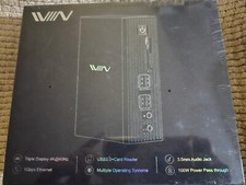 NEW SEALED IVIIN D6919 Black 4K@60Hz Quadruple Display USB-C HDMI Docking System picture