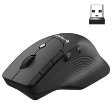 J-Tech Digital Wireless Ergonomic Mouse w/ Side Thumb Scroll Wheel Adjustable picture