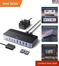 2-in 7-Out USB 3.0 Switch, USB Switcher for 2 Computers Sharing USB A & C Dev... picture