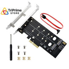 ELUTENG Dual M.2 PCIE Adapter NVME/NGFF to NVME/SATA, NVMe NGFF PCIe picture