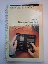 Vintage 1986 HP-18C Hewlett Packard Calculator Spiral Business Owner's Manual picture