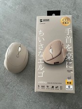 Sanwa Supply  FREERO Wireless Bluetooth Mouse Ergonomic Silent w/Box Manual USED picture