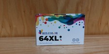 Relcolor Remanufactured Ink Cartridge Compatible with HP 64XL Black & Tri-Color picture