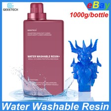 Geeetech Water Washable Resin 405nm UVCuring Resin 1kg Blue for Resin 3D Printer picture