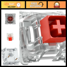 120 Pack Mechanical Keyboard Switches - Kailh Box Red, Linear, 45g Force, Dustpr picture