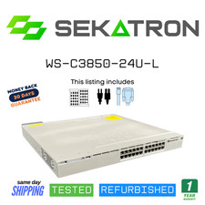 🔀 Cisco WS-C3850-24U-L • 24× UPoE • LAN Base ⚡FastShip picture