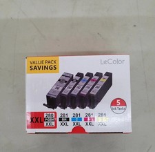 5PK Ink Cartridge for Canon PGI-280 XXL CLI-281 XXL PIXMA TS9120 TS8120 TS6220 picture
