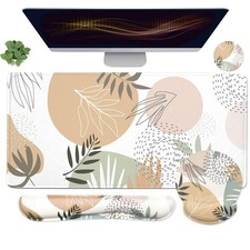4-in-1 Gaming Mouse Pad Wrist Support Set，Desk + Large, 4 Pcs Plant picture