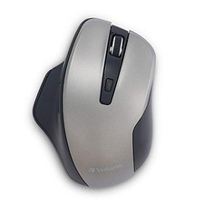Verbatim Silent Ergonomic Wireless Blue LED Mouse - Graphite (70242) picture