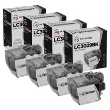 LD Compatible Brother LC3029BK Super High Yield Black Ink Cartridges 4-Pack picture