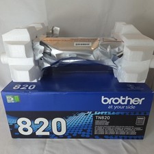 NEW GENUINE - BROTHER TN820 STANDARD BLACK TONER CARTRIDGE - TN-820 - SEALED BAG picture