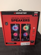 Monster USB-A Powered Gaming Speakers With LED 2 Pack picture