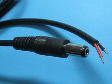 20 pcs DC Power Plug Male Connector 5.5X2.1mm With Cord Cable 100cm 1M New picture