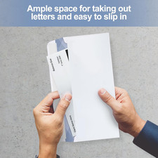 500#10 Double Window Security Envelopes,  NO.10 Self-Seal Window Envelopes De... picture
