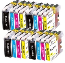 16PK XL Replacement Ink Set fits Brother LC203 MFC-J680DW MFC-J880DW MFC-J885DW picture