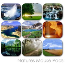 NATURE LAND FOREST WATERFALL EARTH VIEW CUSTOM MOUSE PAD MOUSEPAD  (LM-01) picture