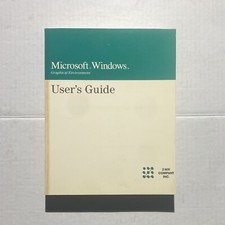 Vtg 1990 Microsoft Windows, (Graphical Environment), User's Guide Booklet Z-NIX picture