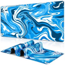 Gaming Mouse Pad Fluid Pattern Mouse Pad 31.5x11.8inch Large Extended Compute... picture