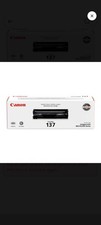 Canon Cartridge 137 Monochrome Laser Cartridge (Original) - OPEN BOX NEVER USED™ picture