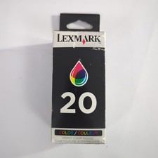 Genuine Lexmark # 20 Color Print Cartridge 15M0120 - Brand New/Sealed Package picture
