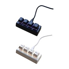 Efficient 4 Key USB Corded Keyboard with Instantly Setup for Office and Gaming picture