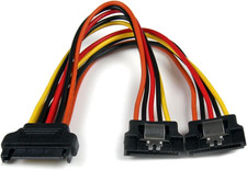 StarTech 6in Latching SATA Power Y Splitter Cable Adapter - M/F  ATA Power Cable picture
