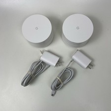 Google Wifi AC-1304 Mesh Wi-Fi Routers Lot of 2  Reset picture