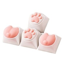 4pcs Cute Cat Paw Keycap,Squishy Paw Custom Keycap for Mechanical Keyboards picture